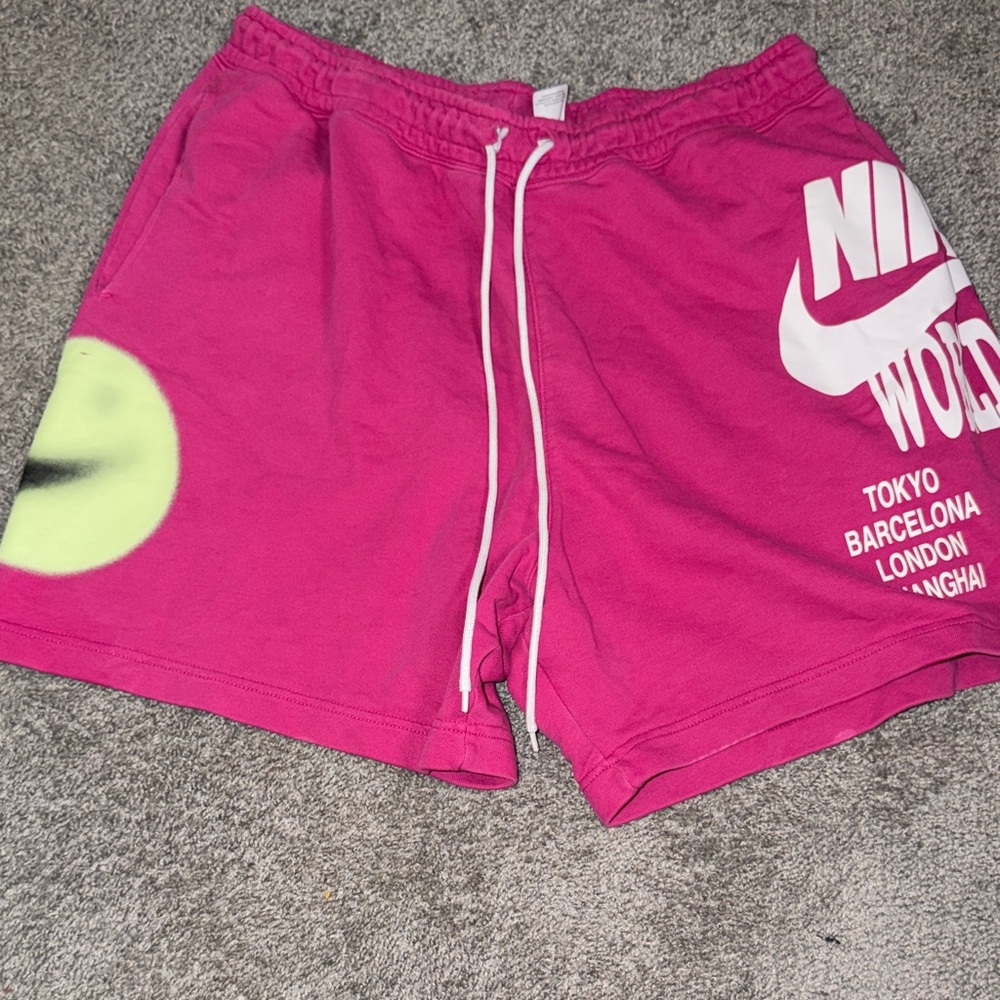 Nike Fuchsia Graphic Athletic Shorts